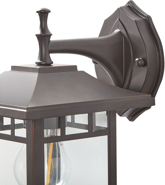 Außenwandleuchte HERIOT 28 cm Schwarz Bild 6