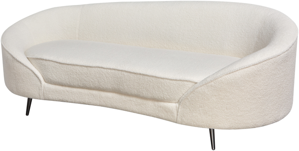 3-Sitzer Sofa Bouclé weiß schwarz SAVAR Bild 5