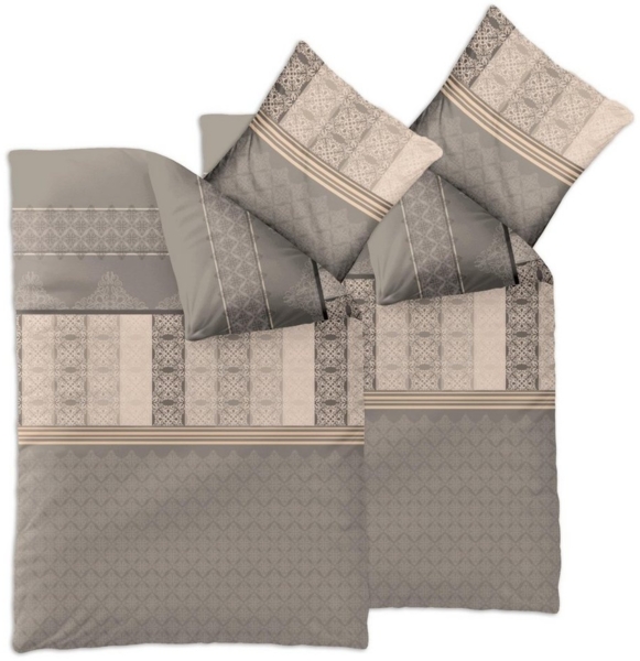 CelinaTex Bettwäsche Fashion Bettgarnitur Renforcé Reißverschluss 4tlg. 135x200cm Samantha, Baumwolle, 4 teilig