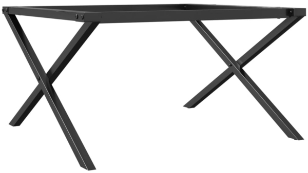 vidaXL Couchtisch-Gestell in X-Form 70x60x43 cm Stahl 357897