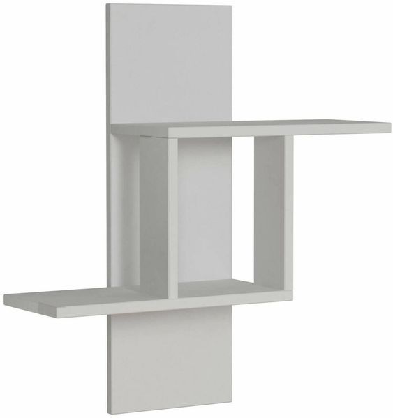 Dmora Regal Aviano, Gestell, Wandregal, Mehrzweckregale, 64x20h70 cm, Weiß