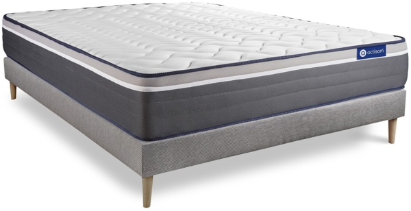 Actilatex plus matratze 150x190 cm + Bettgestell mit lattenrost - Dicke : 26cm - Latex und Memory-schaum - H5 Bild 3