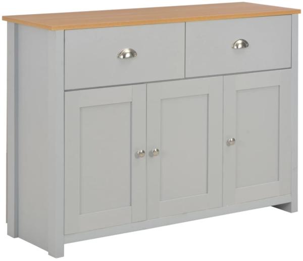 vidaXL Sideboard Grau 112x35x81 cm 283743