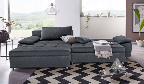 sit&more Ecksofa Labene L-Form, wahlweise mit Bettfunktion und Bettkasten, auch als XXL-Variante
