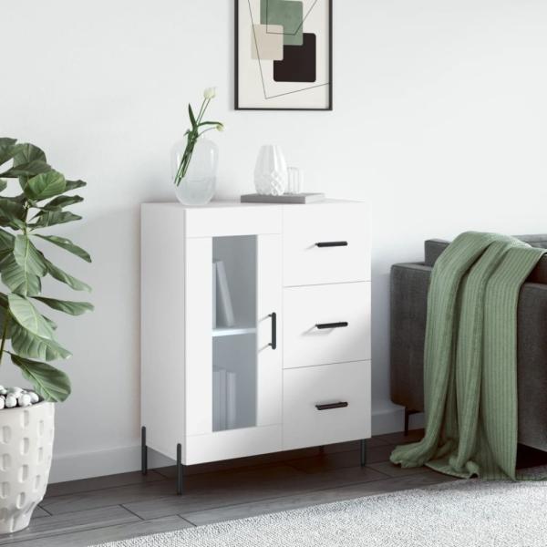 vidaXL Sideboard Weiß 69,5x34x90 cm Holzwerkstoff 828052