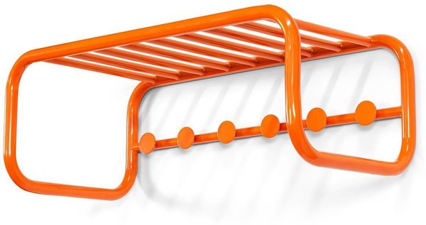 Spinder Retro Stahl-Garderobe, Pure Orange, 70er Jahre Stil