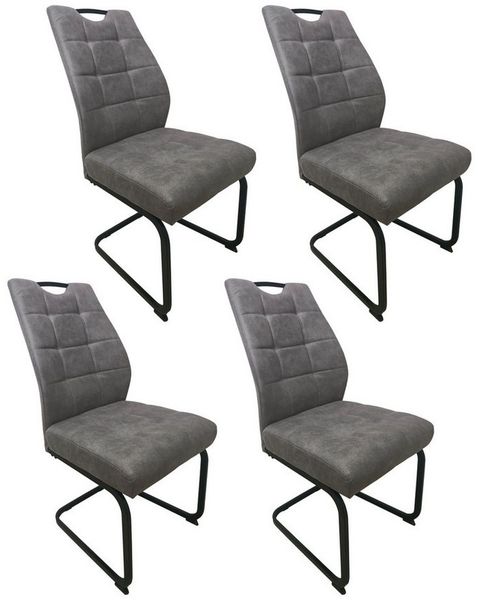 HTI-Living Esszimmerstuhl Modernes 4er Set hellbraune Schwingstühle (Set, 4 St), Esszimmerstuhl Freischwinger