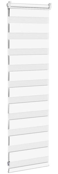 vidaXL Doppelrollo Weiß 40x100 cm Stoffbreite 35,9 cm Polyester 4014717 Bild 4