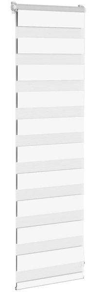 vidaXL Doppelrollo Weiß 40x100 cm Stoffbreite 35,9 cm Polyester 4014717 Bild 3