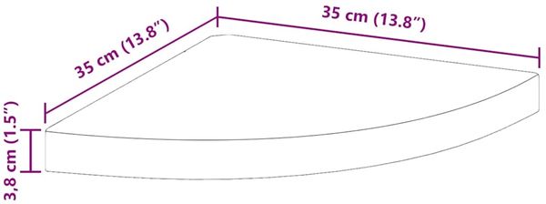 vidaXL Schwebende Eckregale 2 Stk. Weiß 35x35x3,8 cm MDF 323917 Bild 10