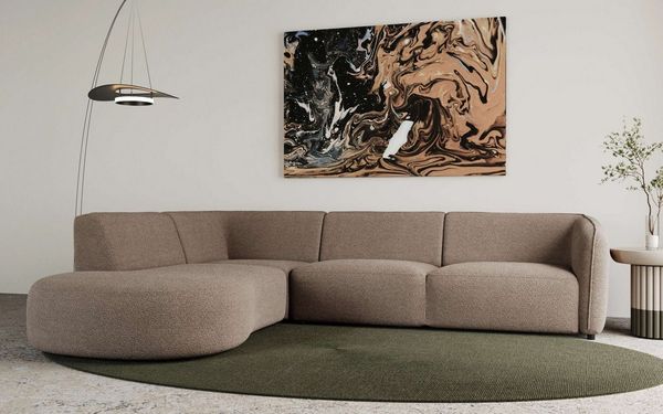 andas Ecksofa Ostrup, schlichtes modernes Design, in verschiedenen Farben