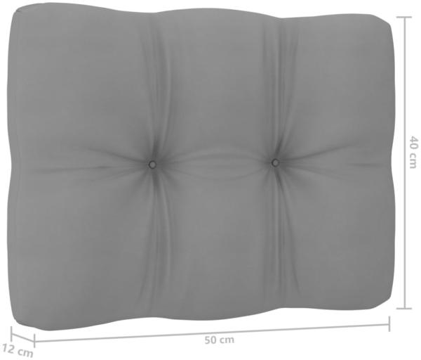 vidaXL Gartensofa 2-Sitzer mit Kissen Kiefer Massivholz 805730 Bild 6