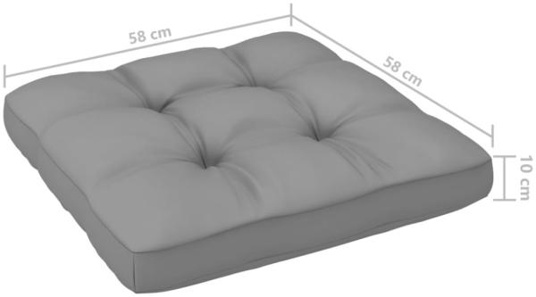 vidaXL Gartensofa 2-Sitzer mit Kissen Kiefer Massivholz 805730 Bild 7