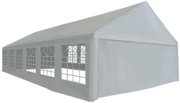 vidaXL Partyzelt PE 6x12 m Grau 275270