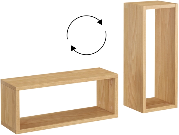 Wandablage Regal Ablage aus Buche Länge wählbar V-90.84-53Einzelartikel