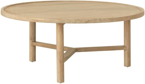 Couchtisch Forte aus Teakholz, Ø 80 cm