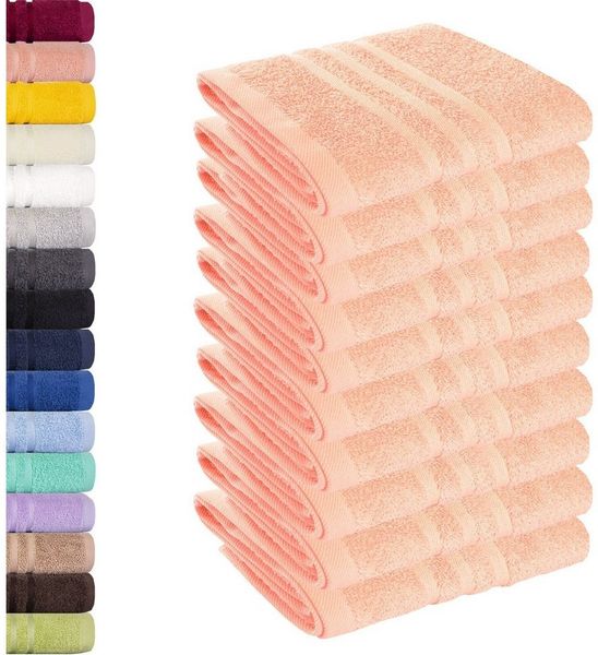 Lavea Seiftuch Elena, 30x30cm aus 100% Baumwolle, einzigartig weiche Seiftücher (Set, 10-St), ideal für die schonende Reinigung von Gesicht und Händen Bild 5