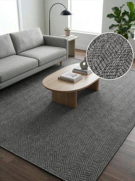 OTTO home Teppich Nollan, In- und Outdoor geeignet, Balkon, Camping, rechteckig, Höhe: 8 mm, Wetterfest & UV-beständig, Sisal-Optik, Esszimmer, Wohnzimmer