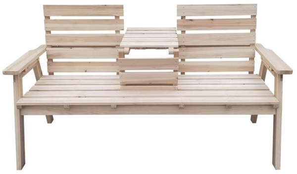 HOME DELUXE Gartenbank REYA – 2-Sitzer aus Holz