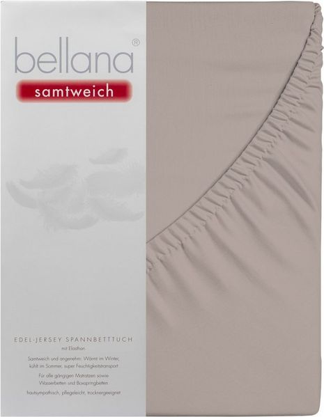 bellana Spannbettlaken Bellana samtweich, Jersey, Gummizug: rundum, (1 Stück), Perfekte Passform dank Elasthan
