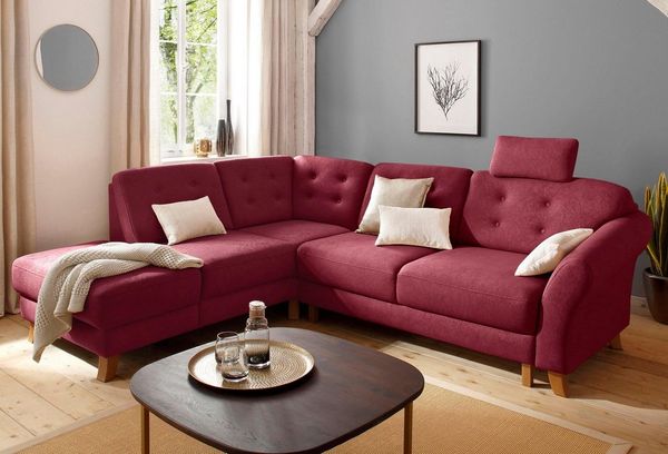 Home affaire Ecksofa Trondheim L-Form, mit Federkern