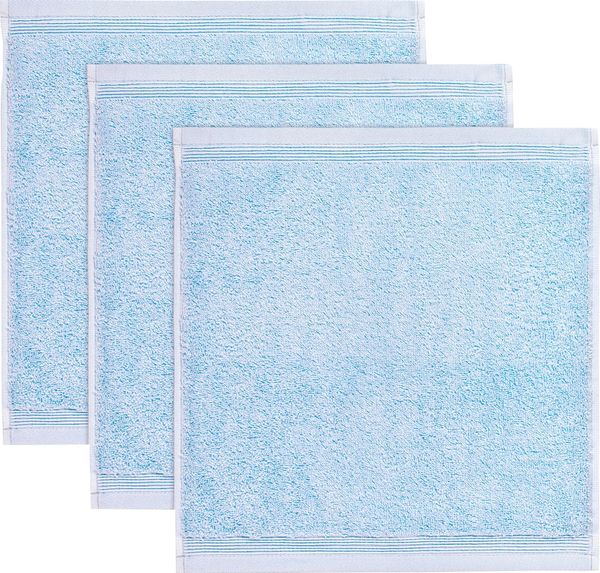 Möve Seiftuch Superwuschel, (Set, 3-St), Seiftuch Set mit Bordüre, 100% Premium Cotton Baumwolle, weich