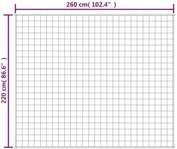 vidaXL Gewichtsdecke Stoff, 1 x Gewichtsdecke, Helle Cremefarbe, 220x260 cm, 100 % Baumwolle, 11 kg Bild 6