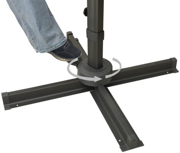 vidaXL Ampelschirm mit Doppeldach 300 x 300 cm Sand 312368 Bild 6