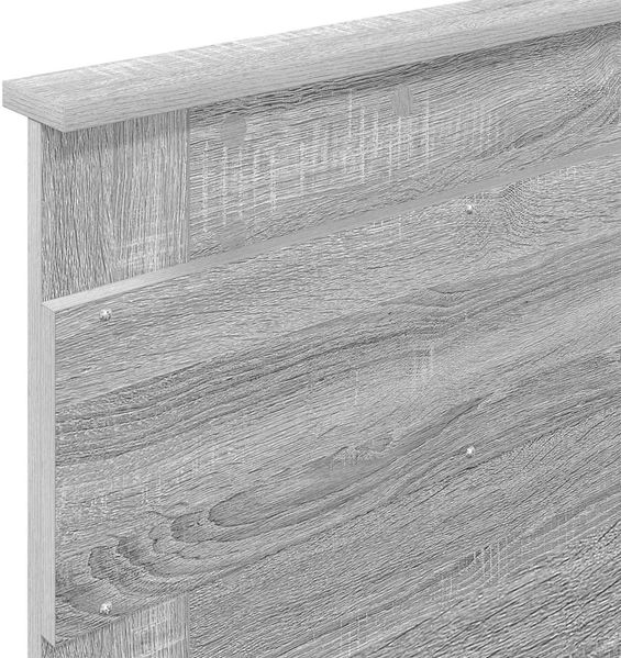 vidaXL Bettrahmen Graues Sonoma 90 x 190 cm Ingenieurs Holz 3409877 Bild 12