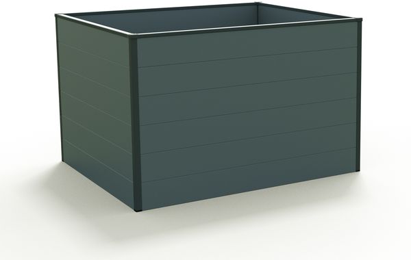 GFP Hochbeet Kräuter-Gemüse-Beet Aluminium CHRISTINA - 119x99x77cm - anthrazit