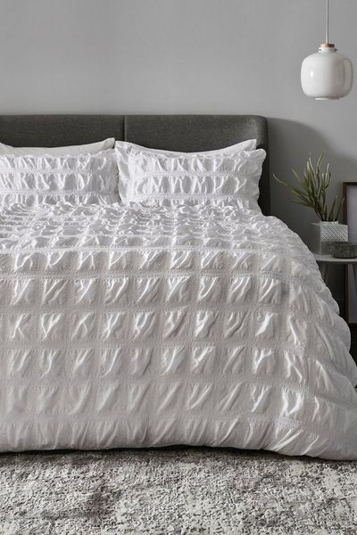 Next Bett-Set Superweiche Bettgarnitur aus Seersucker, Bezug: Polyester (recycelt), Polyester