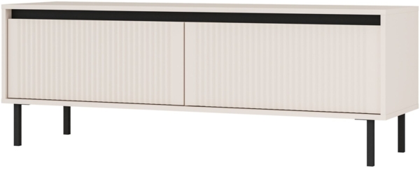 Selsey 'Osaka' TV-Möbel mit 2 Schubladen, sandbeige, 50 x 140,2 x 40 cm