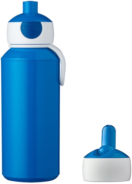 Mepal CAMPUS Pop-up Trinkflasche Set mit Flip-Up Ersatzdeckel blau