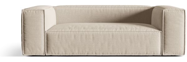 Micadoni Sofa Nuria 3-Sitzer Strukturierter Stoff Beige