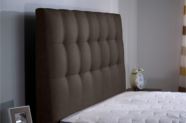 Meisterbetten Boxspringbett Nora 180x200 in MS-Brown, Matratzenbezug Nano, Komfortschaum-Topper Bild 3