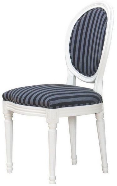ebuy24 Esszimmerstuhl 2er Set Rokoko/Amaretta Esszimmerstuhl antik weiss (2 St)
