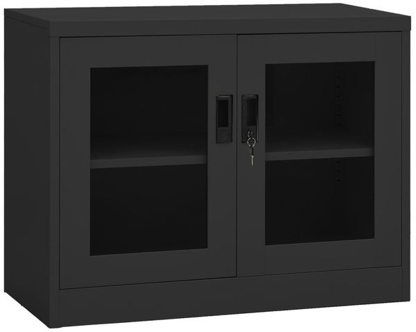 vidaXL Büroschrank Anthrazit 90x40x70 cm Stahl 335929