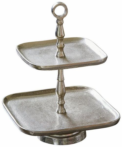 Mirabeau Etagere Etagere Tuarla silber, Aluminiumguss