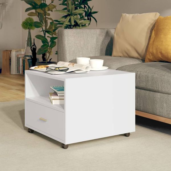 vidaXL Couchtisch Weiß 55x55x40 cm Holzwerkstoff 810926