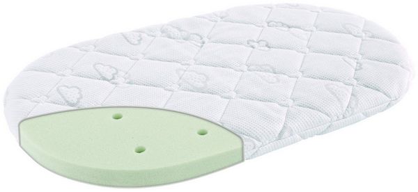 Babymatratze Brise Safety 72x32 cm, Träumeland, 5 cm hoch, Baby Kinderwagen Matratze für Babywanne atmungsaktiv mit TENCEL Bezug