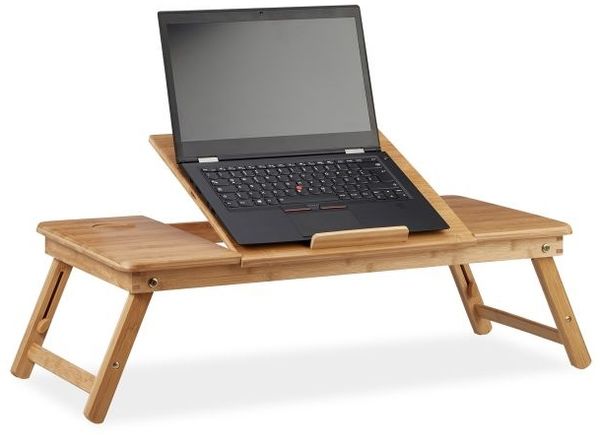 Relaxdays Bambus Laptoptisch XL