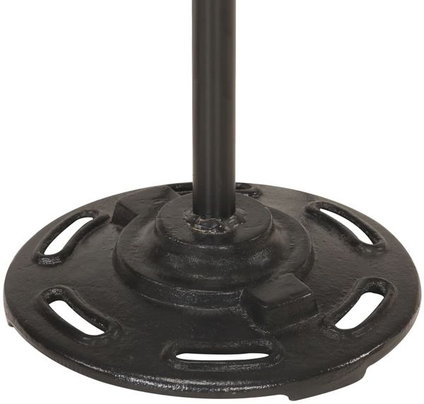 vidaXL Stehlampe 2-flammig Silbern E27 Gusseisen 320583 Bild 8