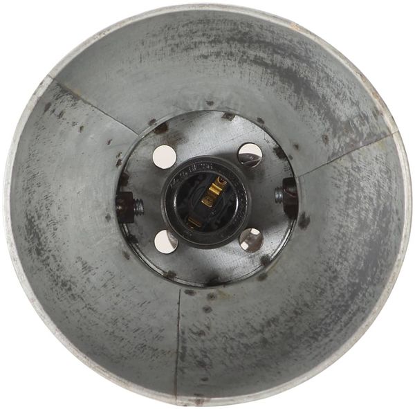 vidaXL Stehlampe 2-flammig Silbern E27 Gusseisen 320583 Bild 7