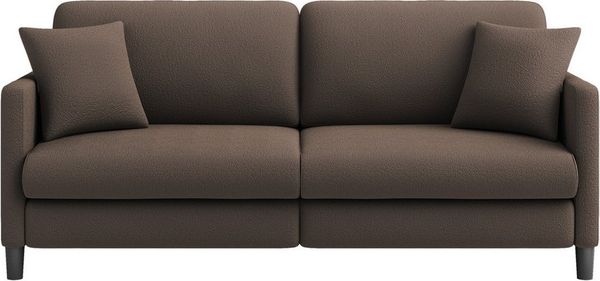 OUNUO Sofa 2-Sitzer Modernes Polstersofa Couch mit 2 Zierkissen 195cm Sofa