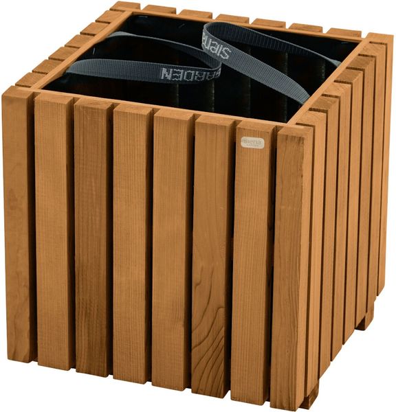 Oskar Pflanzkasten 40×40×40 cm braun – kesseldruckimprägnierter Holzpflanzkasten witterungsbeständig und langlebig für Garten und Terrasse