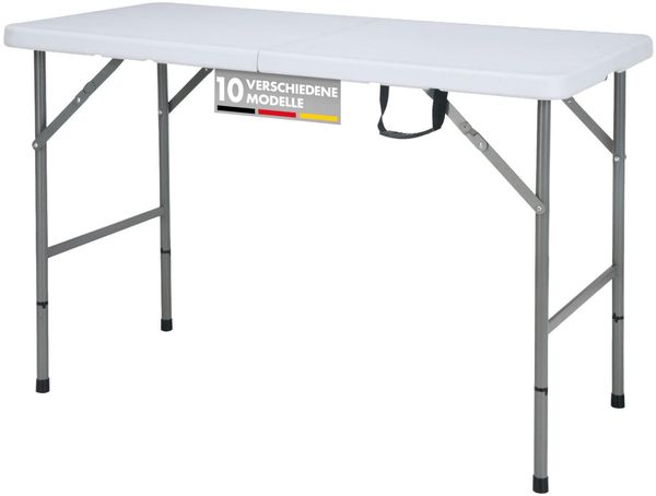 Floordirekt - Klapptisch 3-teilig, Tapeziertisch klappbar, Multifunktionstisch Camping Tisch, ideal für Outdoor & Zuhause (Fukui)