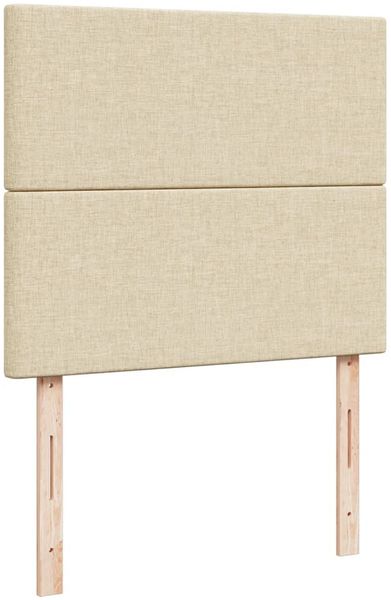 vidaXL Boxspringbett mit Matratze Creme 120x200 cm Stoff 3292753 Bild 7