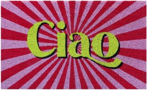Giftcompany - Fußmatte Türmatte Kokos Vinyl 45x75cm Ciao Bunt 1193401012