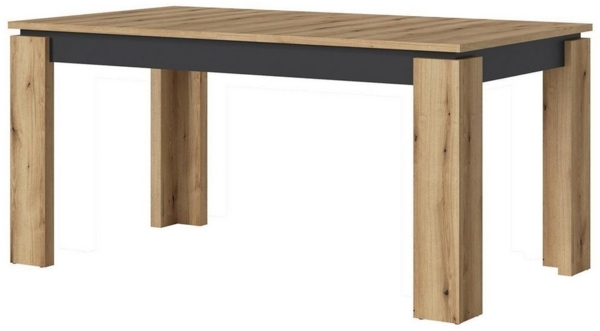 Auszieh-Esstisch Colditz / Corte, Holzfarben, 160 x 77 x 90 cm