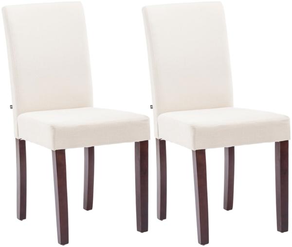 2er Set Esszimmerstuhl Ina Stoff cappuccino creme